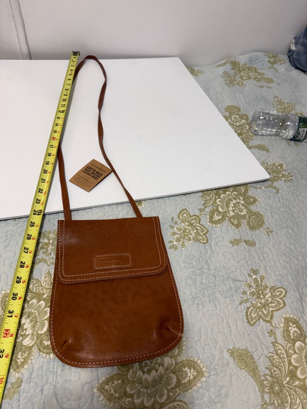 Cueropapel  & tijera Brown Leather Crossbody Bag - Picture 12 of 12